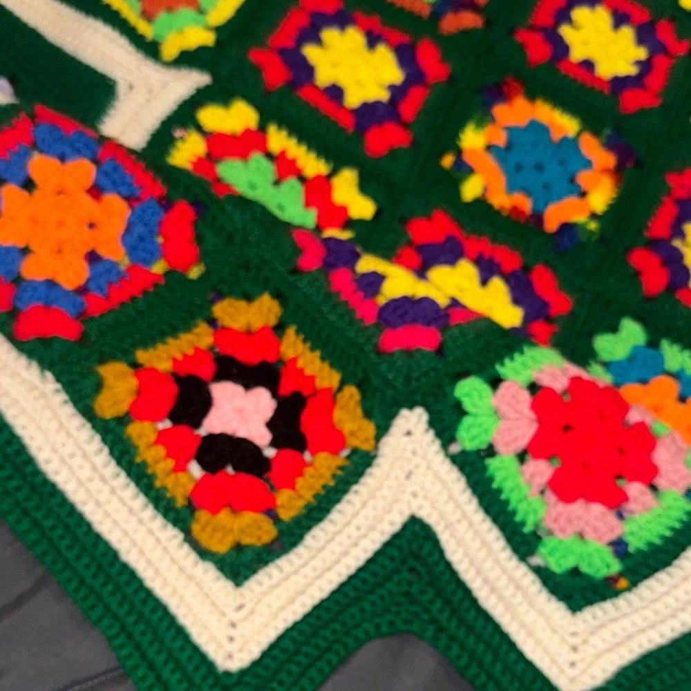Colorful Crochet Handmade Blanket